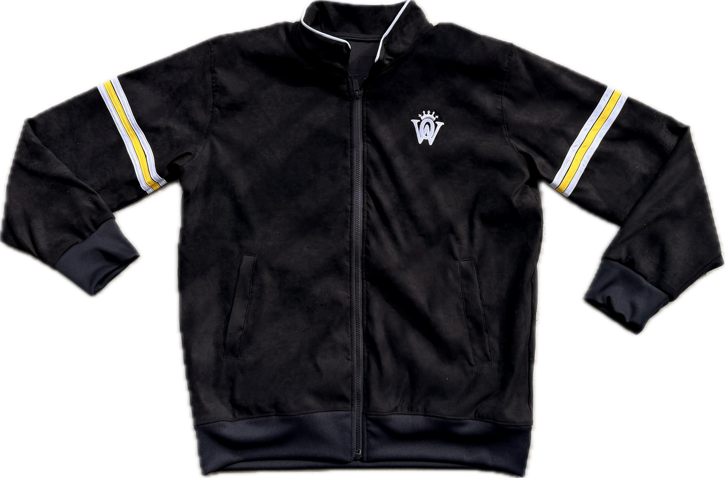 Logo Suede Jacket (Black/Yellow Gold)