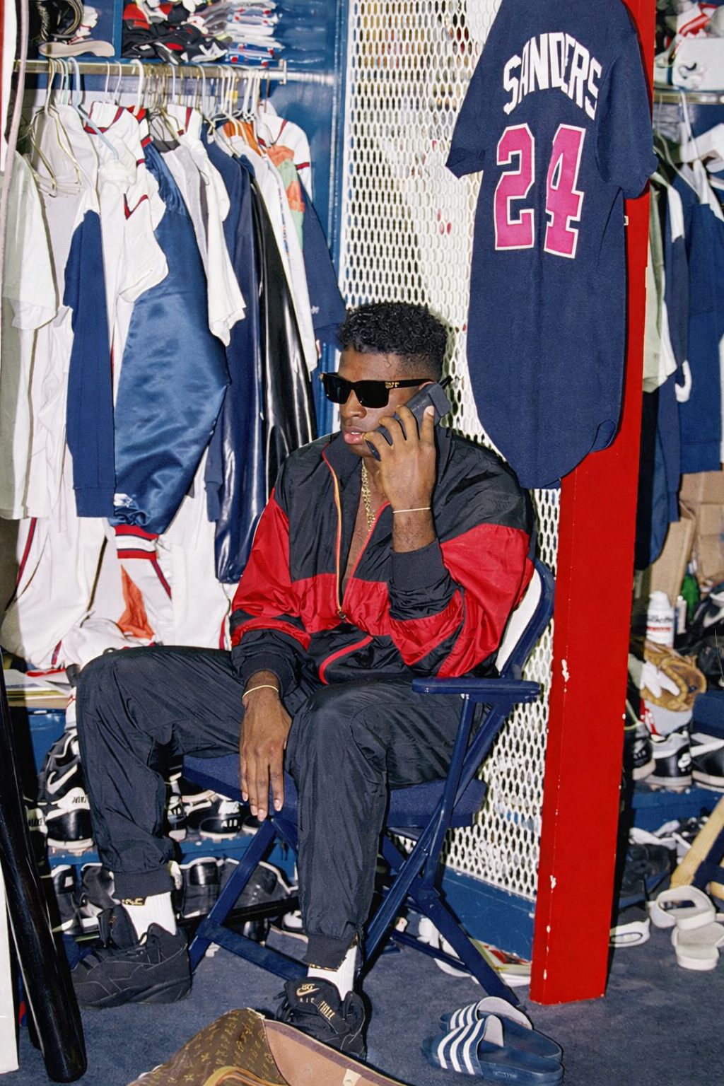 Locker Room Windbreaker Jacket (Red) – Well Off Forever