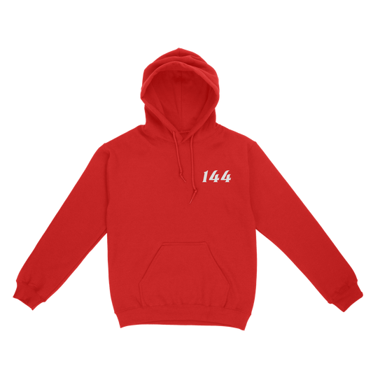 144 Hoodie Red