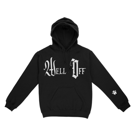 Well Off April 24 Logo Hoodie Black/White