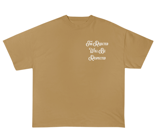 Mini Rejected CUWO Logo Wide Oversized Tee Khaki
