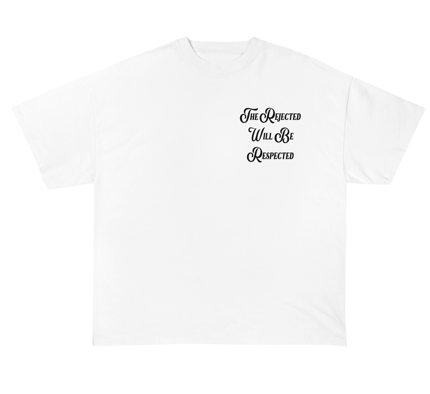 Mini Rejected CUWO Logo Wide Oversized Tee White