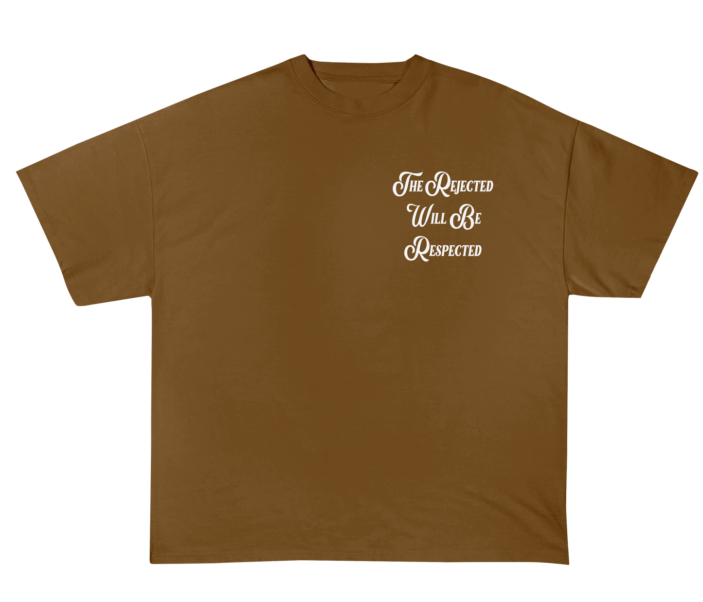 Mini Rejected CUWO Logo Wide Oversized Tee Brown