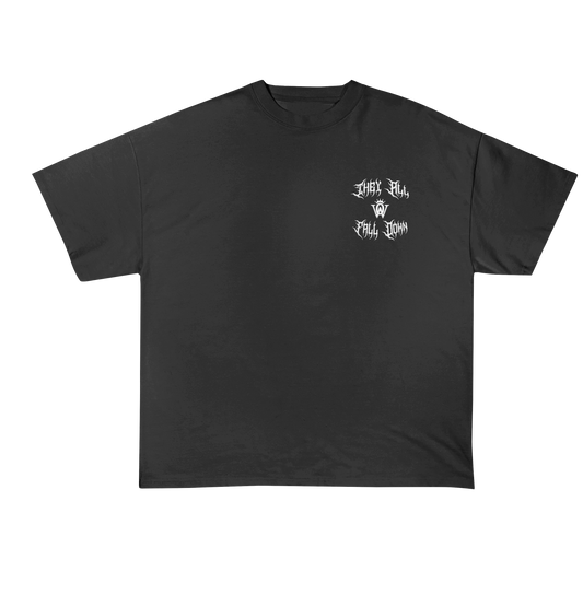 “They All Fall Down” Chest Logo Tee (Smoke)