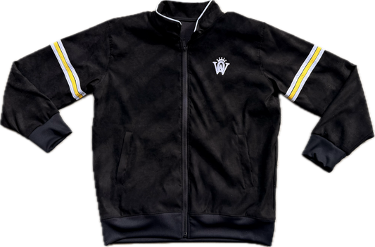 Logo Suede Jacket (Black/Yellow Gold)