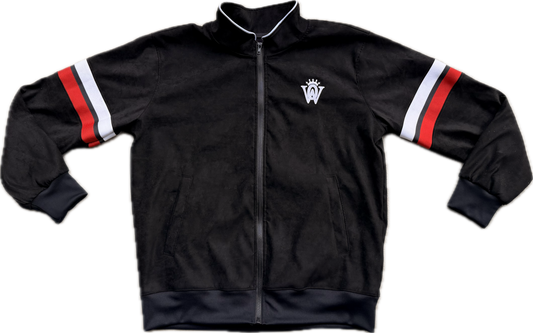 Logo Suede Jacket (Black/Red)