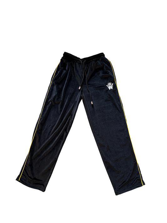 Velvet Pants Black/Yellow Gold